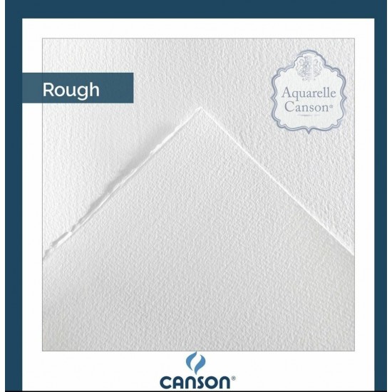 CANSON AQUARELLE 60% COTTON PAPER 300 GSM ROUGH GRANA TORCHON BLOCKS GLUED 4 SISES 20 SHEETS CANSON AQUARELLE 60% COTTON PAPER 300 GSM ROUGH GRANA TORCHON BLOCKS GLUED 4 SISES 20 SHEETS